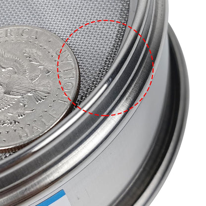 325 Mesh Lab Sieves 4" Diameter 304 Stainless Steel Wire Cloth Test Sieve for Industrial Laboratory Home