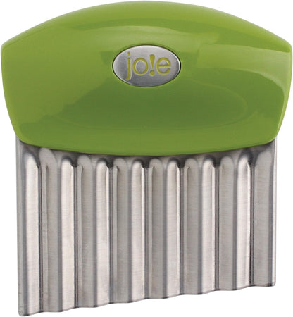 Joie Crinkle Cutter Knife, Wavy Slicer for Potatoes, Vegetables and Fruits, Great for Kids First Cutting Tool, Fun Kitchen Gadget, Stainless Steel, BPA-Free, Colors May Vary