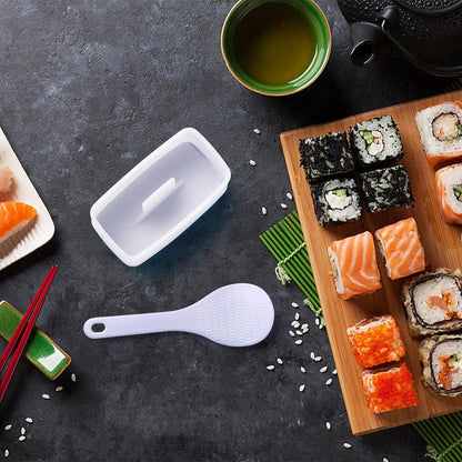 Spam Musubi Mold, 4 Pcs Musubi Maker Kit Spam Slicer Musubi Press Sushi Rice Onigiri Mold Set Egg Cutter for Luncheon Meat Hot Dog Cheese Strawberry Lunch Bento