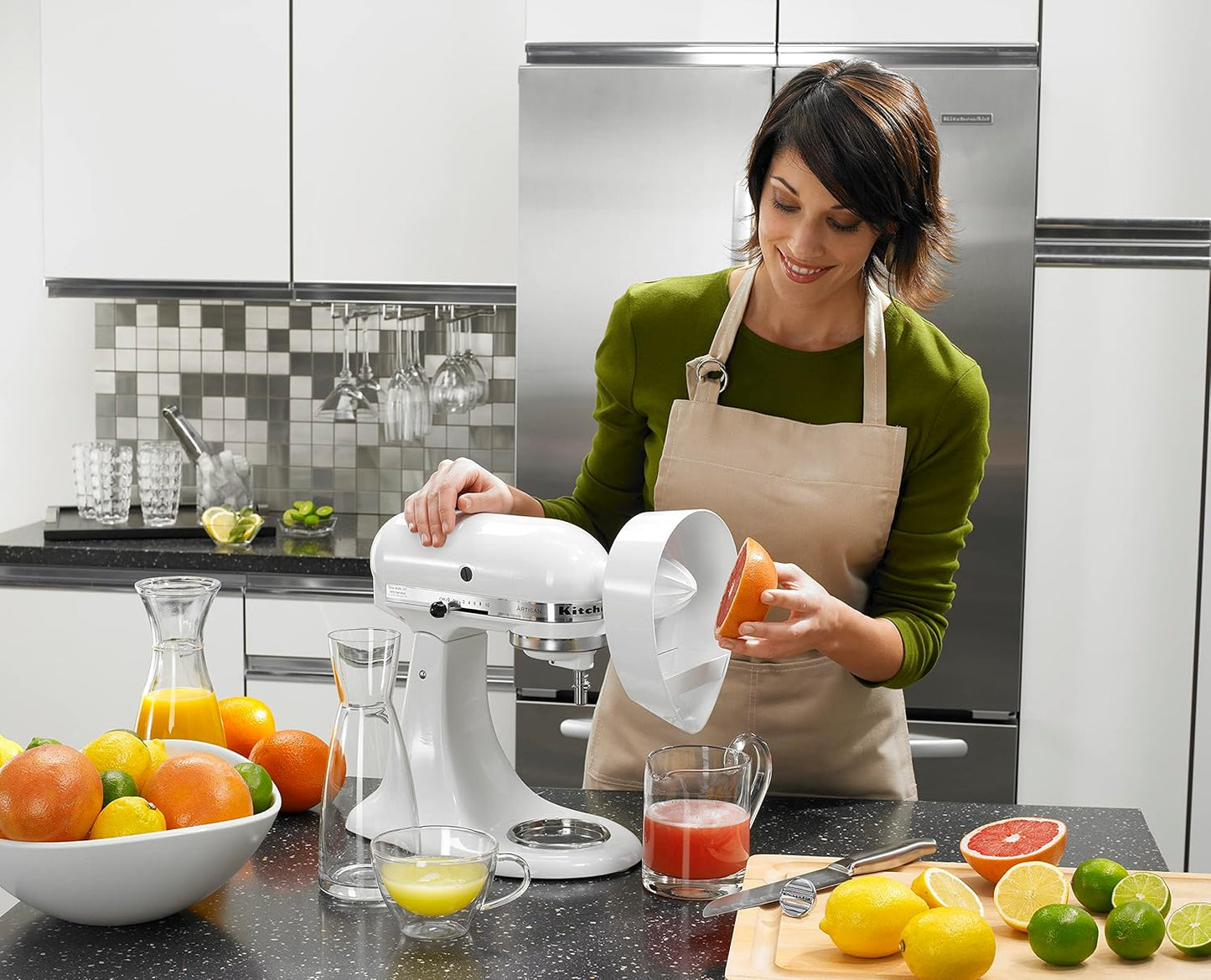 KitchenAid White Citrus Juicer Attachment for KitchenAid Stand Mixers, JE