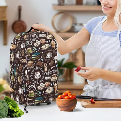 Coffee Pastry Blender Dust Cover with Drawstring Field Stand Mixer or Coffee Maker Cover Anti Fingerprint Polyester Appliance for Home Kitchen Decor