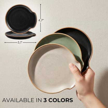 Beautiful Ceramic Spoon Rest for Stove Top - Perfectly Sized Spoon Holder for Your Kitchen Countertop - Easy to Clean and Dishwasher Safe, Perfect Addition to Any Kitchen Counter for Everyday Cooking