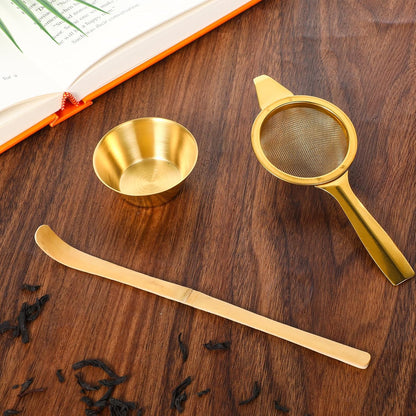 2.2" Mini Tea Sifter, 30 Fine Mesh Strainer Stainless Steel Small Sifters Loose Leaf Matcha Sifter with Handle and Base for Loose Tea Coffee Cocktail