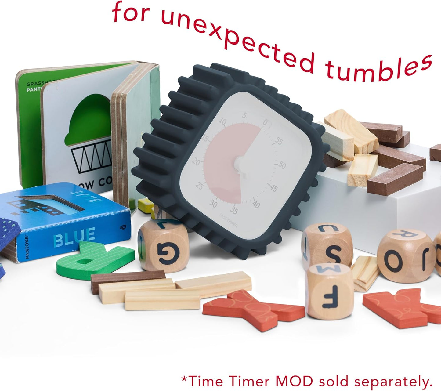 TIME TIMER Home MOD – 60-Minute Visual Timer, Home Edition, Silent Operation, for Homeschool Supplies, Study, Office & Meetings (Fern Green)