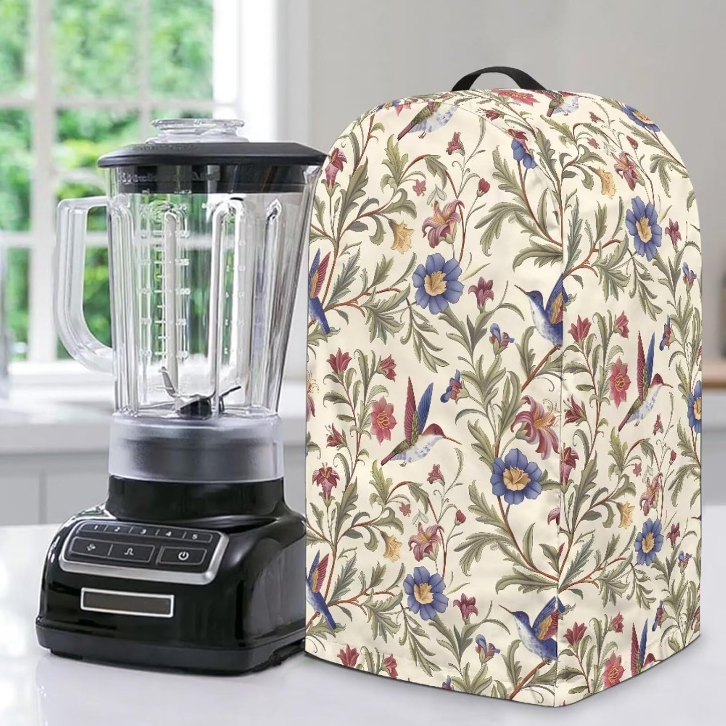 Coffee Pastry Blender Dust Cover with Drawstring Field Stand Mixer or Coffee Maker Cover Anti Fingerprint Polyester Appliance for Home Kitchen Decor