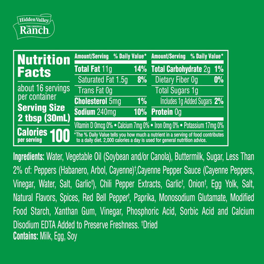 Hidden Valley Spicy Ranch Condiment and Dressing, Easy Squeeze Bottle, 16 fl oz (Package May Vary)