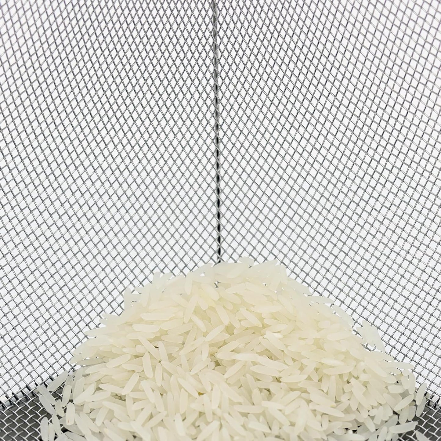 Fine Mesh Strainer for Kitchen, Stainless Steel Colander Bowl for Pasta, Rice, Fruit, Metal Net Baskets with Resting Base - Strain, Drain, Rinse