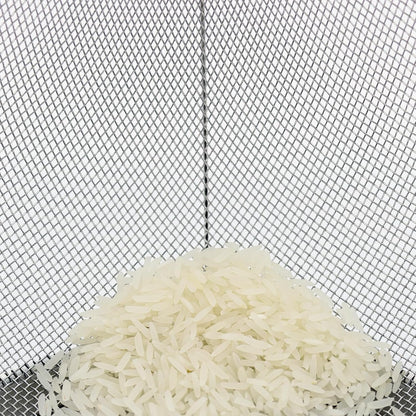 Fine Mesh Strainer for Kitchen, Stainless Steel Colander Bowl for Pasta, Rice, Fruit, Metal Net Baskets with Resting Base - Strain, Drain, Rinse