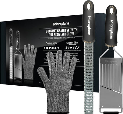 Microplane Gourmet Kitchen Grater, 335x160x39mm, Black