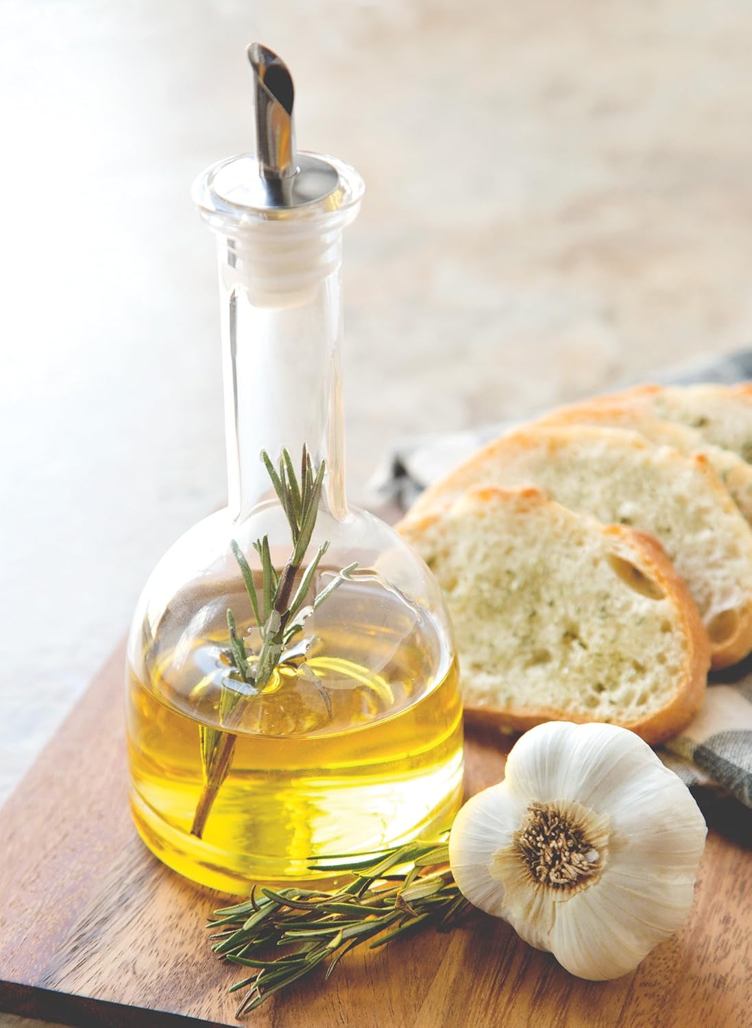 Fox Run Olive Oil Sprayer Bottle, 7" x 1.5" Stainless Steel Oil Mister