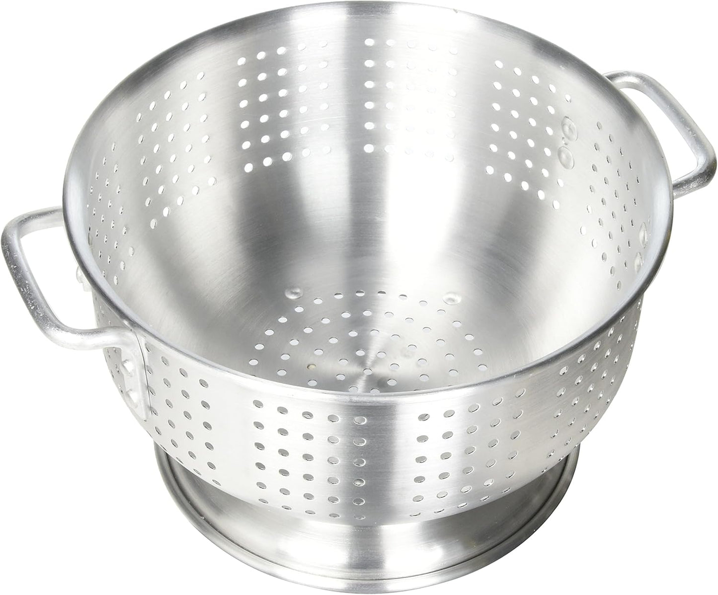 Winco Aluminum Colander with Base, 8-Quart, Medium