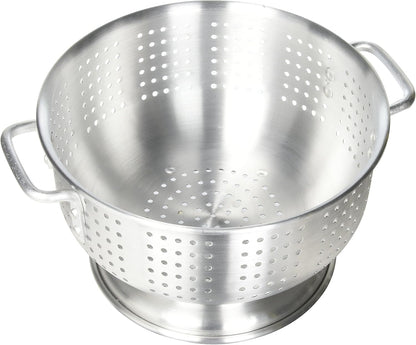 Winco Aluminum Colander with Base, 8-Quart, Medium