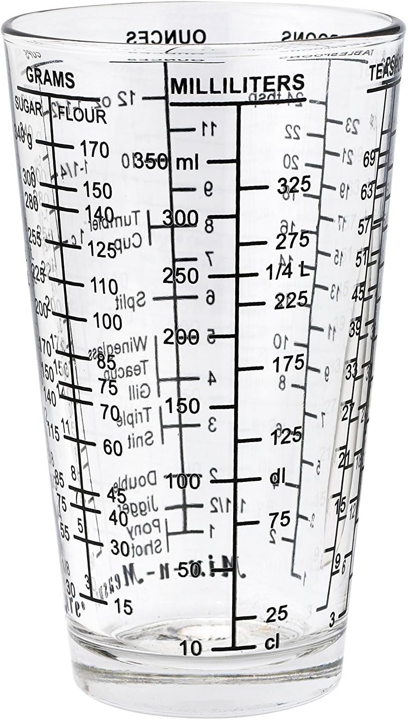 Dezine Products USA 1 1/2 Cup Mix-N-Measure Glass Measuring Cup