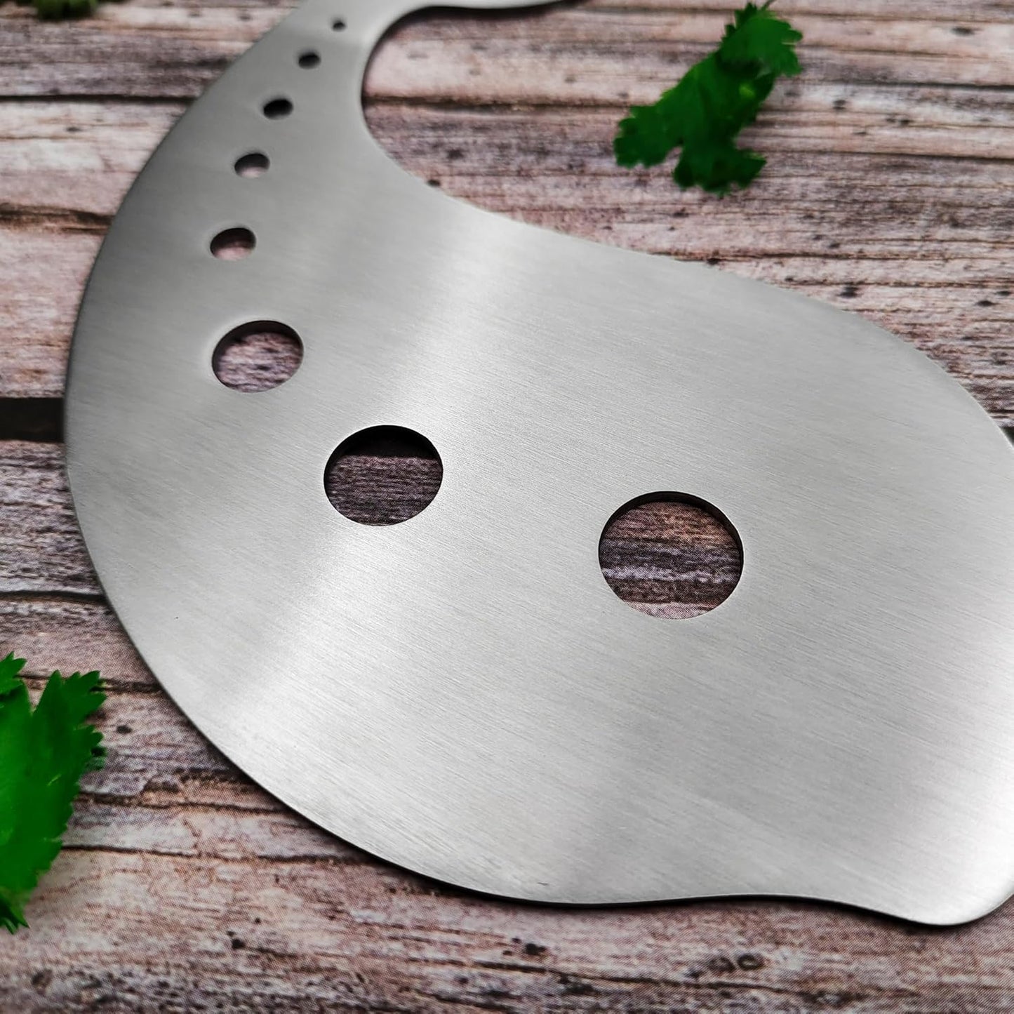 Stainless Steel Herb Stripper, 10-Hole Leaf Stripper Tool for Kale, Collards, Greens, 1 PC