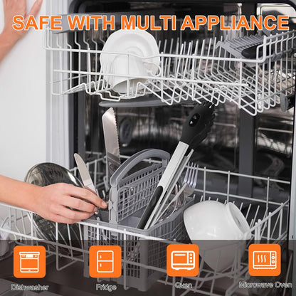 2 PCS Pasta Tong Spaghetti Tongs, 9-Inch & 12-Inch Heat Resistant Silicone Pasta Tongs Spaghetti Server With Teeth Silicone Tong for Serving Food, Cooking, Salad, Spaghetti Noodle, Non-stick (Red)