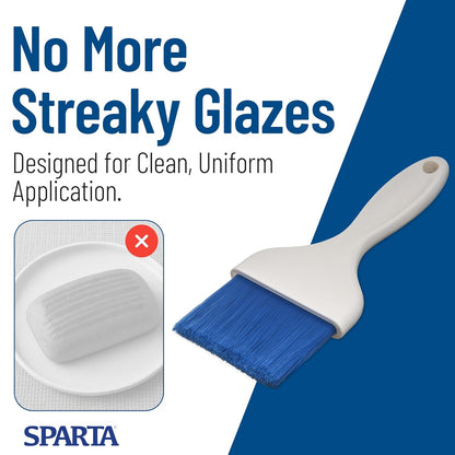 SPARTA GALAXY Pastry Brush Round – 4039402 Round Basting Brush with Nylon Bristles, One-Piece Plastic Handle for Kitchens, Restaurants or Catering, Commercial, Food Prep, 1in