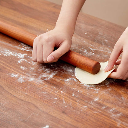 French Rolling Pin for Dough - Fulimax 16" Classic Wood Rolling Pins for Baking, Dough Roller for Fondant Pizza Pie Crust Cookie Pastry Pasta, Kitchen Baking Supplies, Beech Wood