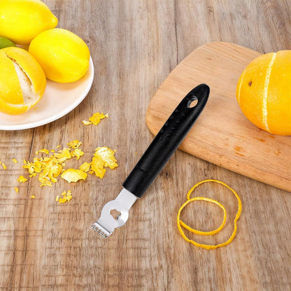 Ouligay Lemon Zester, Channel Knife, Peeler, Stainless Steel Bartender Accessories for Cocktail Garnish, Citrus Orange and Lemon Peeler - Bar Accessories for Home