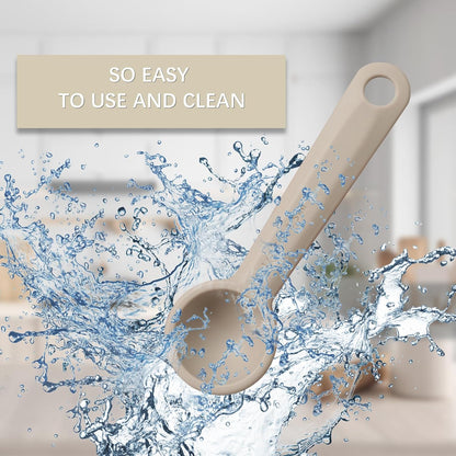 LEIFENY 1PCS 1/2tsp(1/6 tbsp，2.5 ml) Single Measuring Spoon, Food Grade Silicone Individual Measure Scoop Only