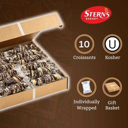 Sugar Free Pastries | Chocolate Croissant Chocolate Babka Bread | Breakfast Pastry | Dairy & Nut Free | Preservative Free | Unique for Holidays & Birthdays | 10 oz Stern’s Bakery