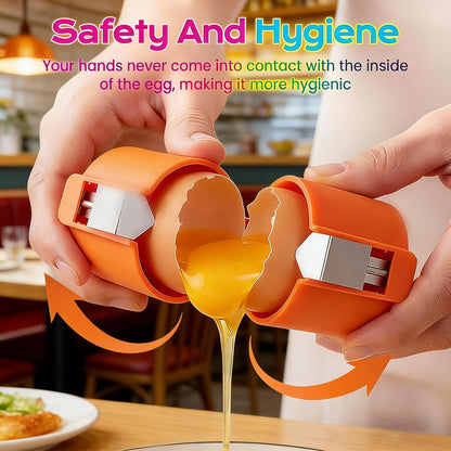 2026 New Eggshell Cracker, Egg Shell Opener, Quickly Cuts Hard-Boiled Eggs, Boiled Egg Peeler, Stainless Steel Eggshell Breaker, Effortless Kitchen Gadget (1pcs)