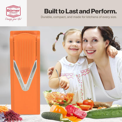 Swissmar Borner V-1001 V-Slicer Plus Mandoline 5 Piece Set (Orange)