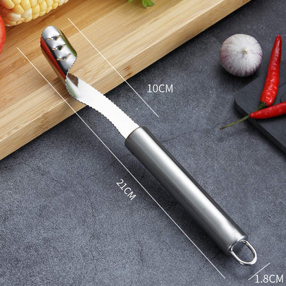 6 Pieces Corer and Pitter Fruit & Vegetable Multi-Function Stainless Corer and Pitter Remover Set for Apple, Pear, Cherry, Jujube, Red Dates, Berry, Chili
