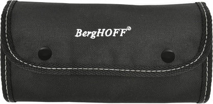 BergHOFF Essentials 8Pcs Garnishing Set in Bag, Lemon Zester, Double & Single Melon Baller, Channel Knife, Butter Curler, Peeler, Apple Corer, Great for Gift, Professional & Domestic Use