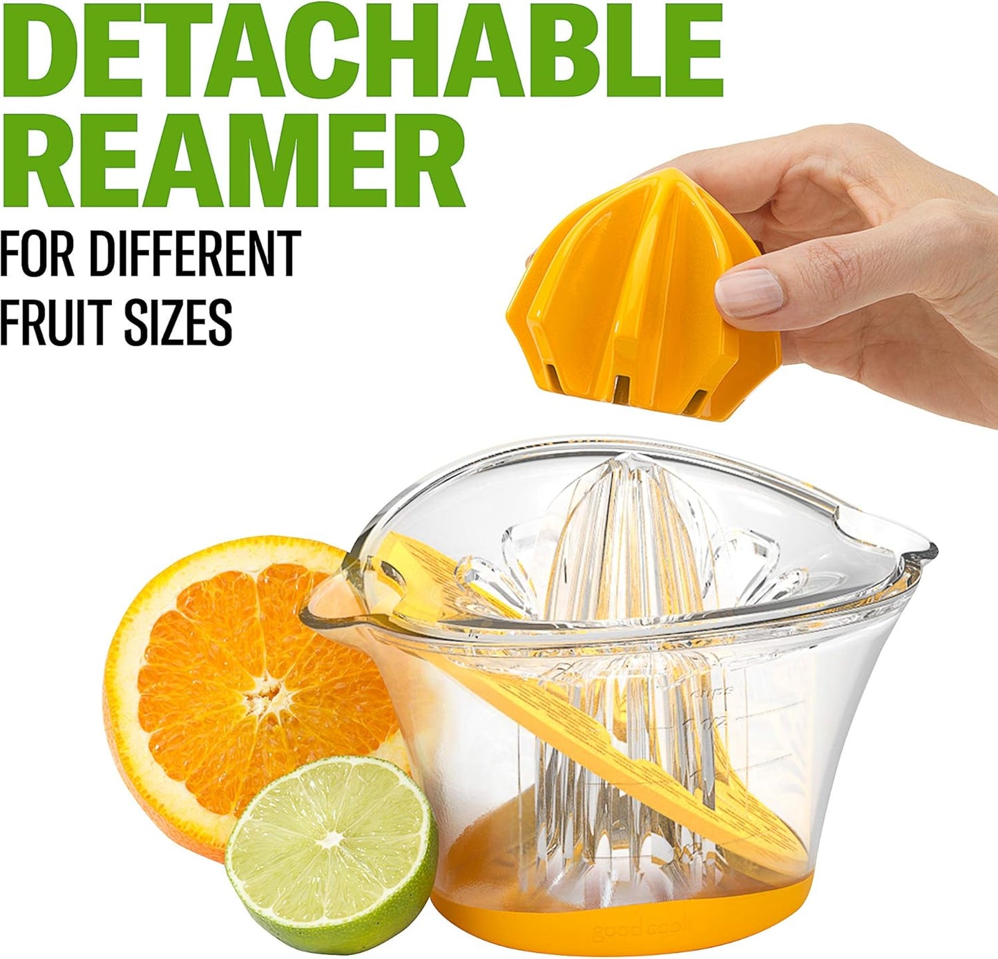 GoodCook Touch Citrus Juicer, Lemon & Lime Squeezer with Adjustable Pulp Control