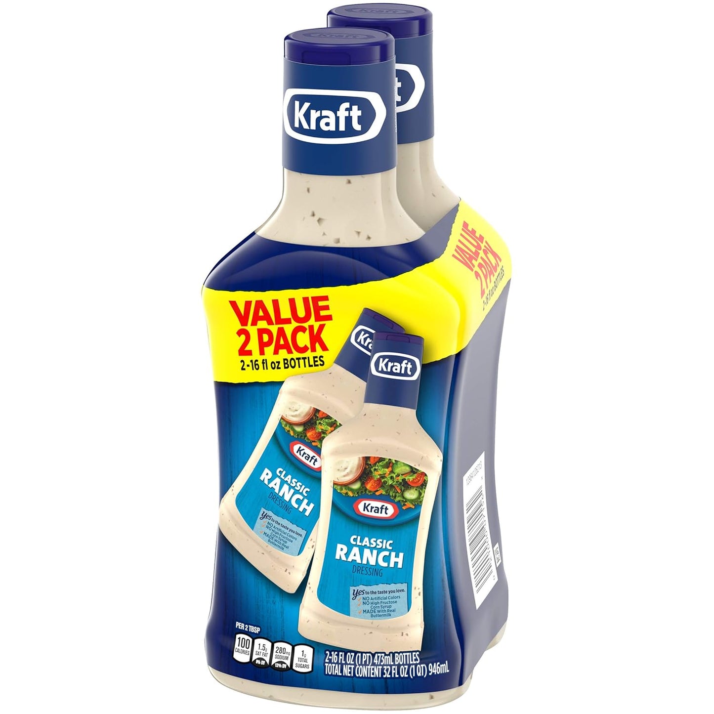 Kraft Classic Ranch Dressing, 16 fl oz Bottle