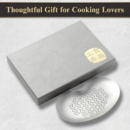 Wablade Japanese Titanium Grater – Made in Japan, 3.4 Inches Fine Grating Plate for Garlic, Ginger & Wasabi, Compact Precision Kitchen Tool Designed for Everyday Food Preparation
