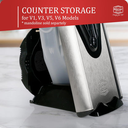 Borner by Reston Lloyd Mandoline Docking Station for Upright Storage, White