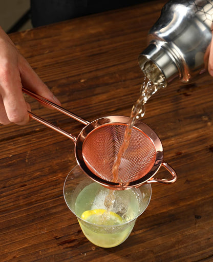 Fine Mesh Cocktail Strainer, Stainless Steel, Long Handle Set of 2 (Stainless Steel set of 2)