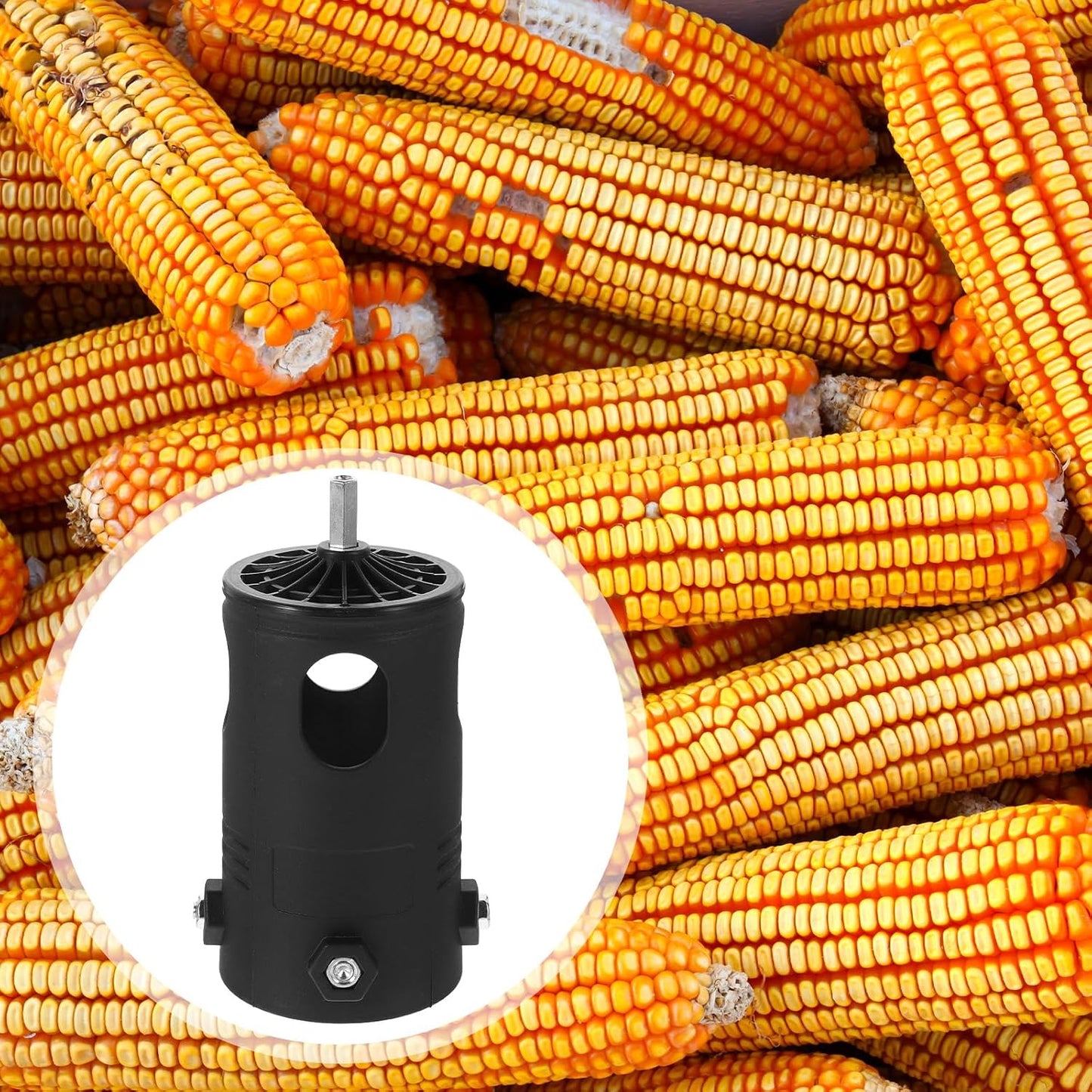 FAVOMOTO Automatic Corn Peeler Stripper Electric Portable Small Household Corn Sheller Thresher Tool for Fast Kernel Removal and Cob Separation in Kitchen Use
