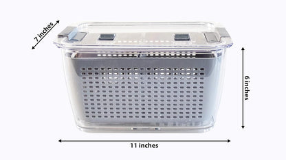 Kitchen Spaces - 1465A6-AMZ Kitchen Spaces Colander Bin, Medium, Gray