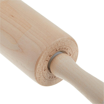 J.K. Adams BRP-1 10-1/2-Inch by 2-1/8-Inch Maple Bakers Rolling Pin
