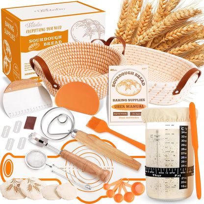 Sourdough Starter Kit, Sourdough Bread Baking Supplies, Sour Dough Starter Kits, Sourdough Tools for Modern Home And Kitchen, Sour Dough Tools, Bread Making Tools Kit, Gifts for Bakers Women Wife Mom