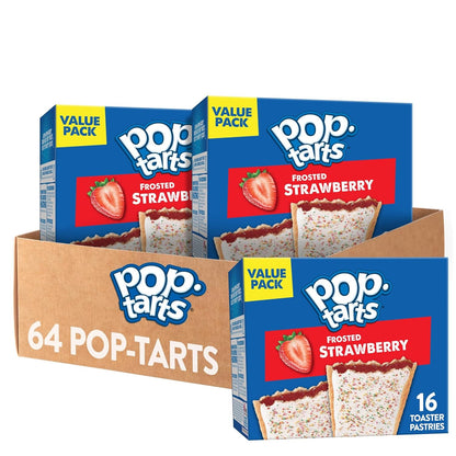 Pop-Tarts Toaster Pastries, Breakfast Foods, Kids Snacks, Value Pack, Frosted S'mores (64 Pop-Tarts)