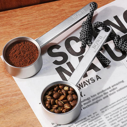 Aluminum Coffee Scoop 2 Tbsp (30ml), Metal Measuring Spoon for Coffee Beans & Ground Coffee, Protein Powder Scoop, Kitchen Measuring Tool