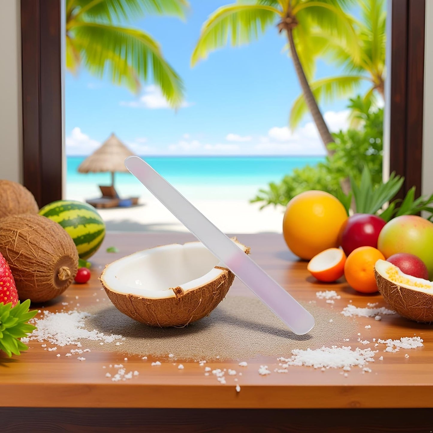 Meat Scraper,Soft and Flexible Coconut Egg Tools Kitchen Utensils and Gadgets for Coconut Lovers Melon Ballers Fruit and Vegetable Tools