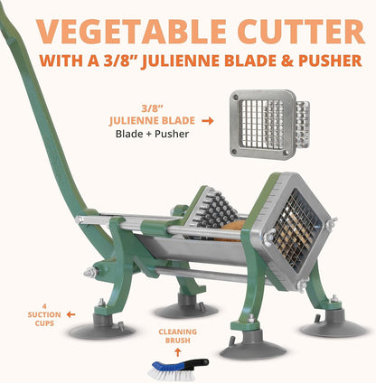Tiger Chef Commercial Grade French Fry Cutter, Complete Combo Sets 15 Pieces,