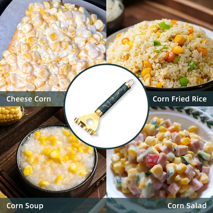 2pc Stainless Steel Corn Peeler & Stripper Tool for Corn on the Cob - Kitchen Gadgets 2026 - Effortless Corn Shucker, Cob Gobbler, Easy Storage