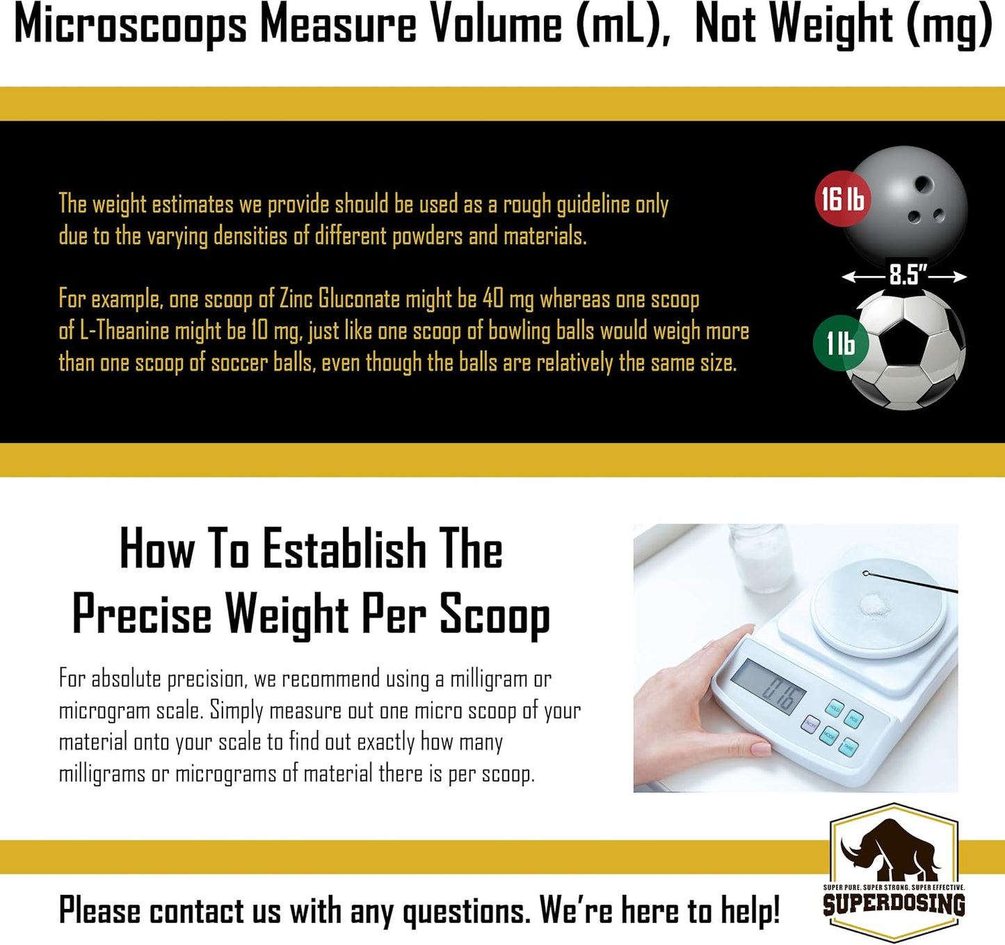 BPA-Free, Versatile Micro Scoop Variety 3pk. Get 1 of Each Size 6-10mg, 10-15mg, And 25-30 Milligrams Measuring Spoons. Mess-Free Nootropic Supplement Powder Measurement. Best Value Capsule Spoons!