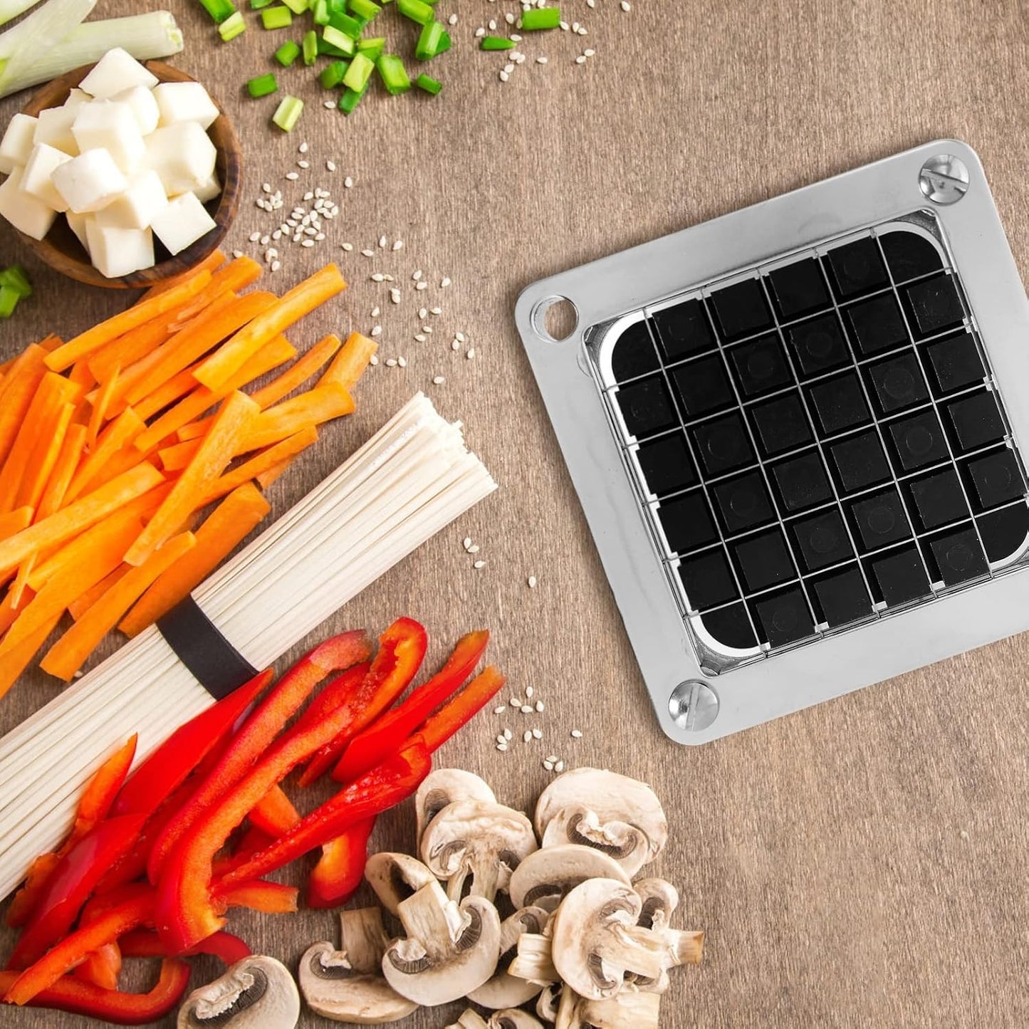 Replacement Chopper Blade Commercial Vegetable Chopper Dicer Stainless Steel Blade for Fruit Cutting Machine Tomato French Fries Cutter (3/8″ Blade)