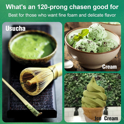 Matcha Whisk Set, Matcha Set, 6 Pieces, with Bamboo Whisk, Ceramic Bowl & Sifter Complete Matcha kit Tea Includes Scoop & Spout Bowl, Traditional Japanese Tea Accessories for Home (set of 6)