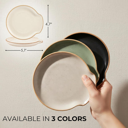 Beautiful Ceramic Spoon Rest for Stove Top - Perfectly Sized Spoon Holder for Your Kitchen Countertop - Easy to Clean and Dishwasher Safe, Perfect Addition to Any Kitchen Counter for Everyday Cooking