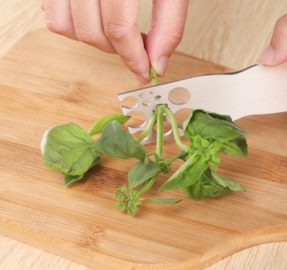 Kale Stripper Tool – Stainless Steel Herb Stripper Tool with Handle for Stem & Leaf Removal