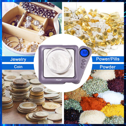 American Weigh Scales Blade Series Digital Pocket Gram Scale 1000g x 0.1g | Precision Mini Scale 0.1g Accuracy, Pocket Scale for Kitchen, Gold, Gems & Coin Scale, Smart Digital & Compact Scale