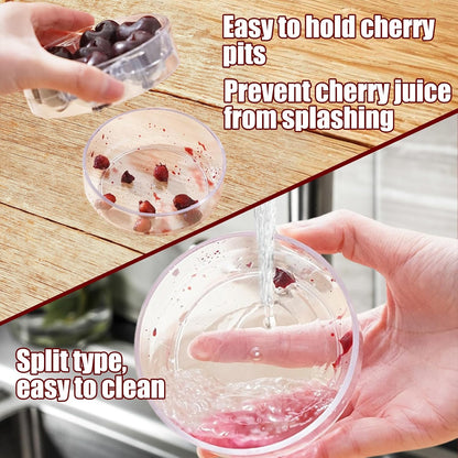 Multi Cherry Pitter Tool - 7 Holes Cherry Pit Remover with Hand-held Push Design, Quick Release and Save Your Time