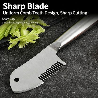 Stainless Steel Multi-purpose Julienne Peeler, Vegetable Julienne Slicer Quick & Easy Kitchen Shredder Tool, Precision Julienne Blade, Comfortable Handle & Hanging Hole for Fruit, Carrot (1Pcs)